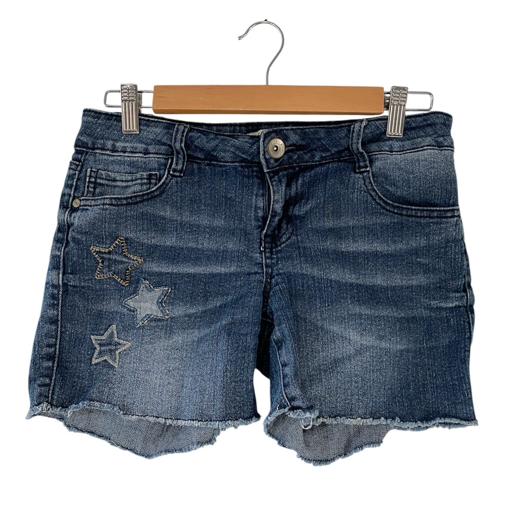 LEI Ashley Lowrise Star Cutoff Denim Shorts